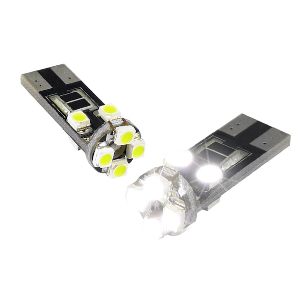 Spec-D Tuning 1210 8 Smd T10 Canbus LED Bulb White LED-194CANWH-208 - main